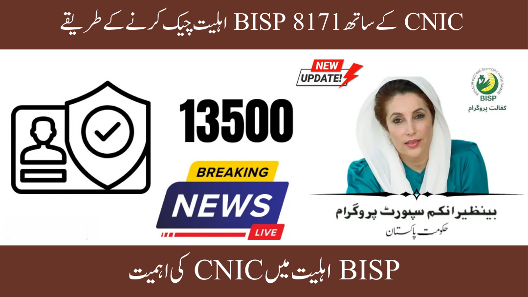 Check BISP 8171 Eligibility with CNIC – Check Instantly Via Online & SMS Service, 2025