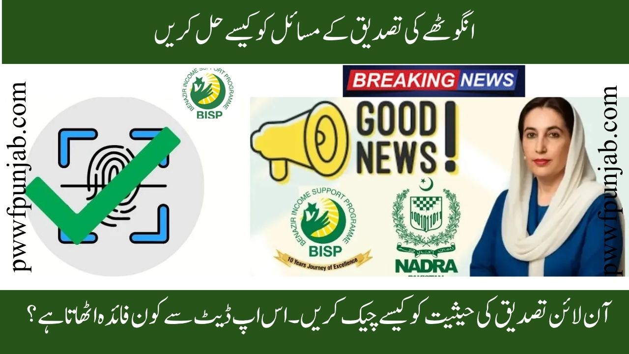 BISP 8171 Thumb Verification Resolved 2025 – NADRA New Biometric Update Pakistan